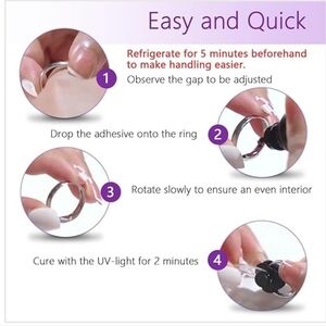 Clear Adhesive Ring for Easy Application